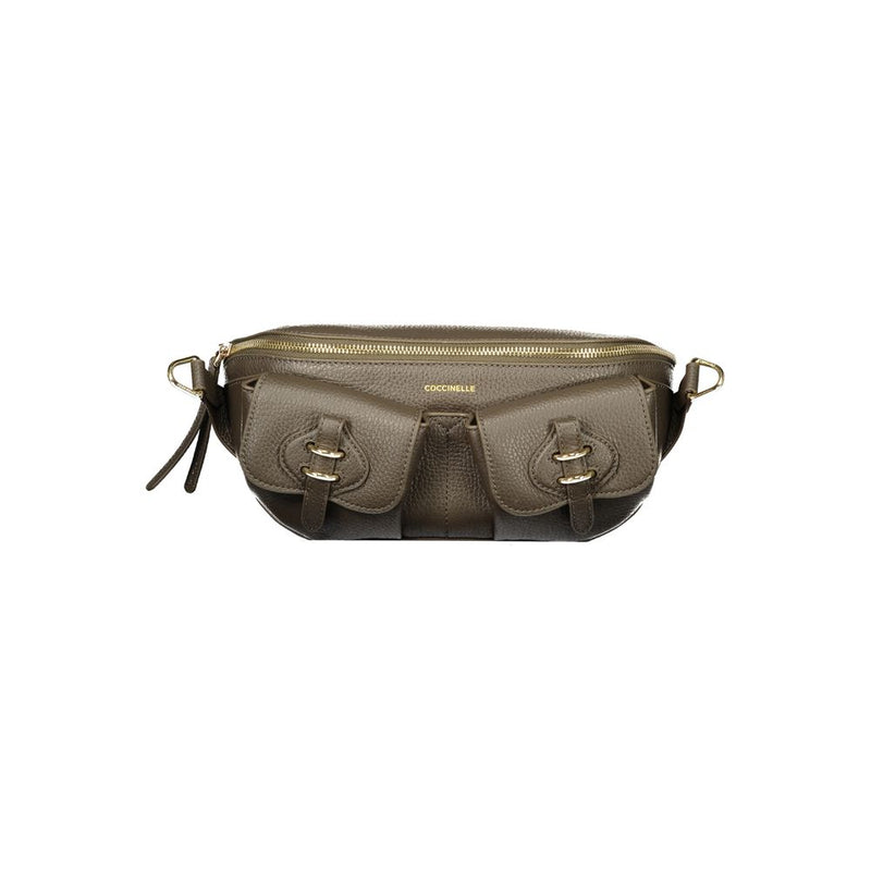 Sac à main en cuir marron Coccinelle