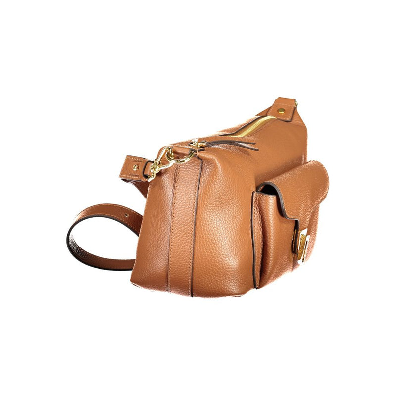 Sac à main en cuir marron Coccinelle