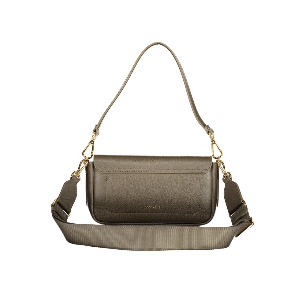 Sac à main en cuir marron Coccinelle
