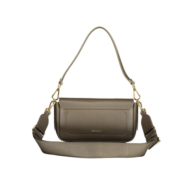 Sac à main en cuir marron Coccinelle