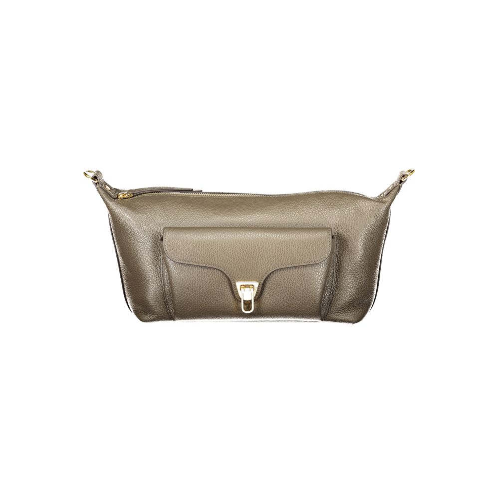 Sac à main en cuir marron Coccinelle