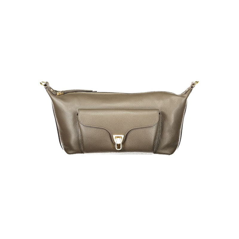 Sac à main en cuir marron Coccinelle