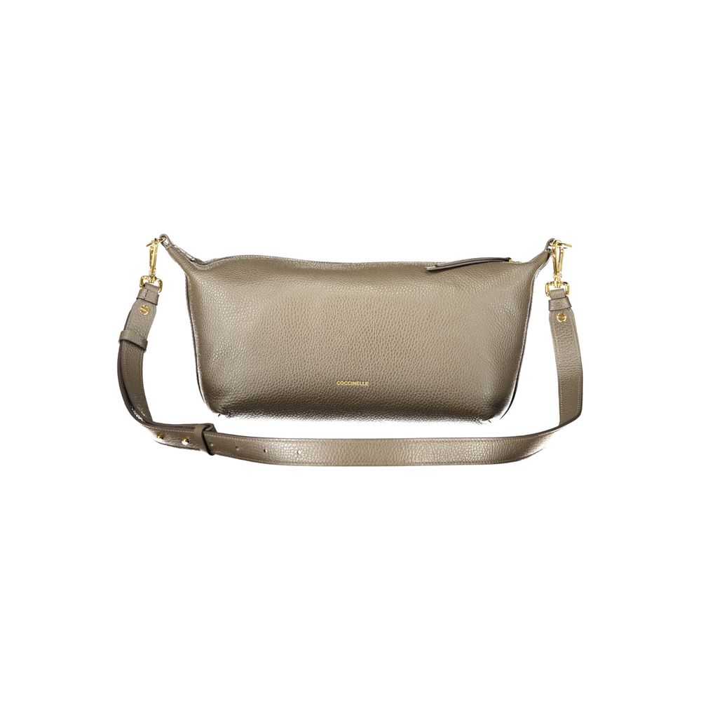 Sac à main en cuir marron Coccinelle
