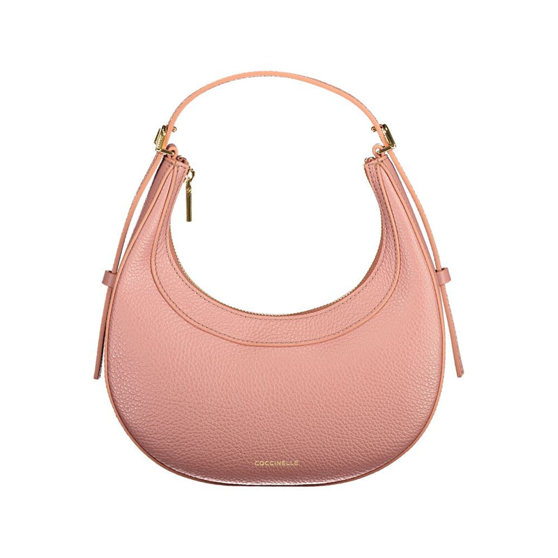 Sac à main en cuir rose Coccinelle