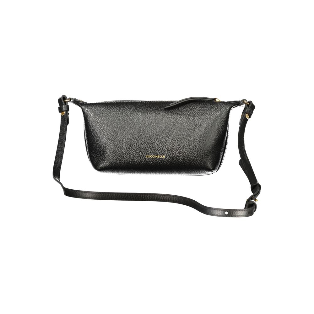 Sac à main en cuir noir Coccinelle