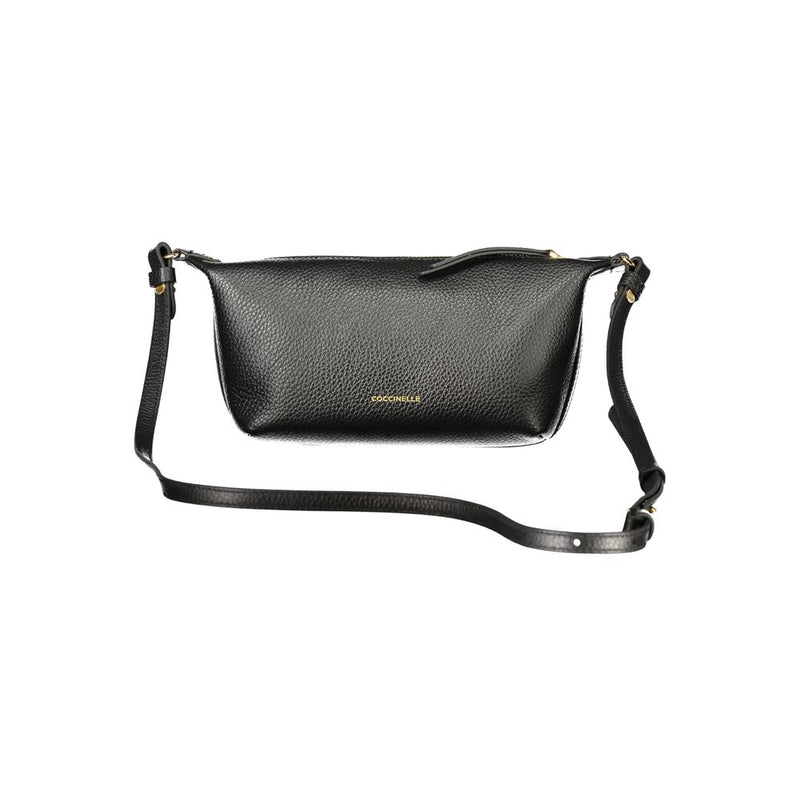Sac à main en cuir noir Coccinelle