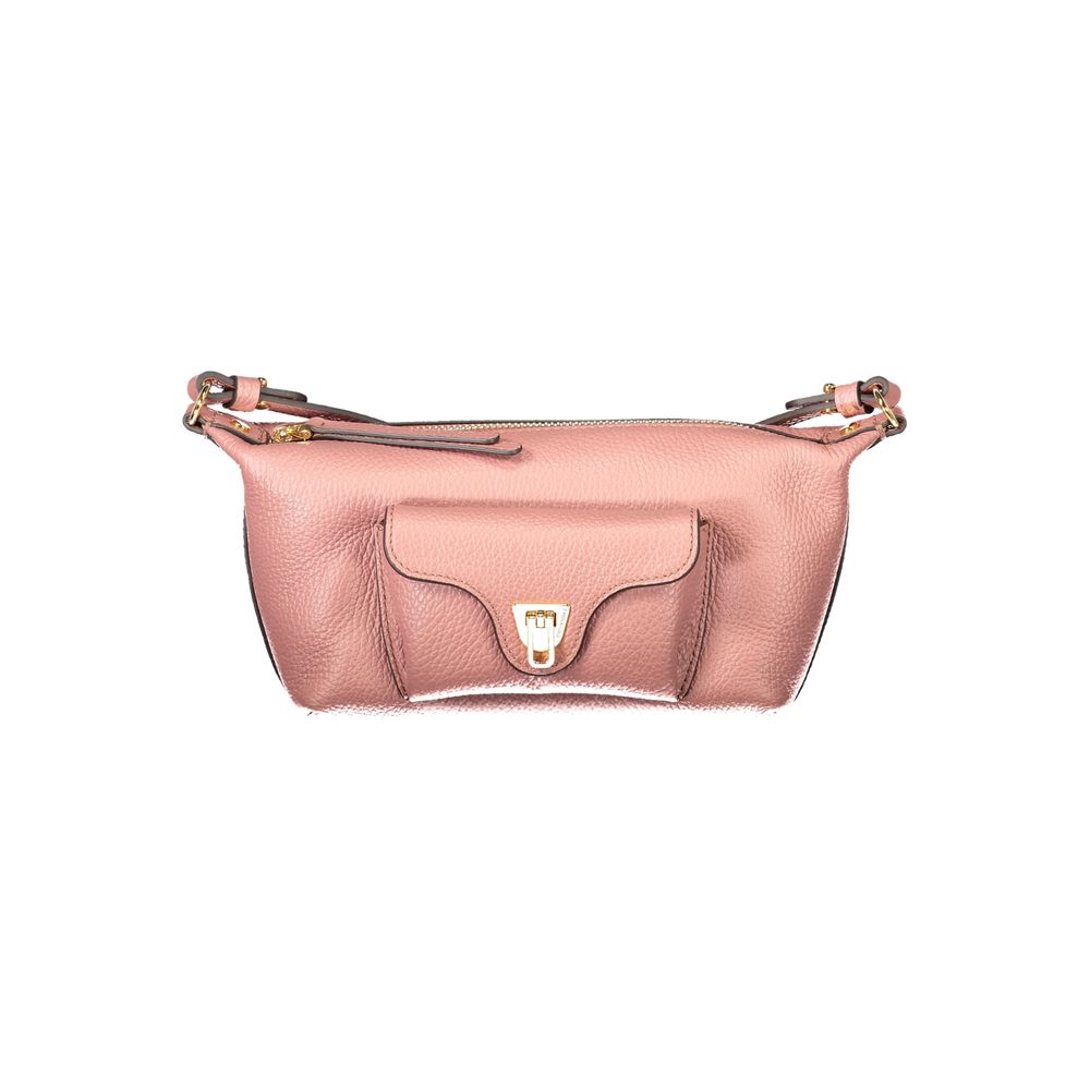 Sac à main en cuir rose Coccinelle
