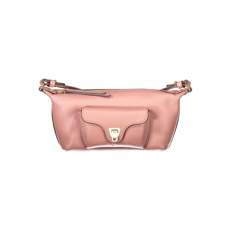 Sac à main en cuir rose Coccinelle