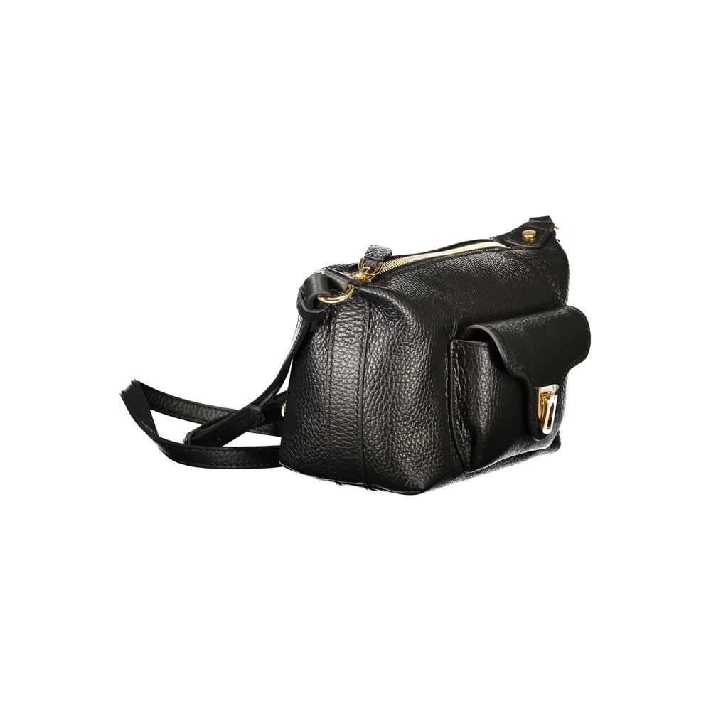 Sac à main en cuir noir Coccinelle