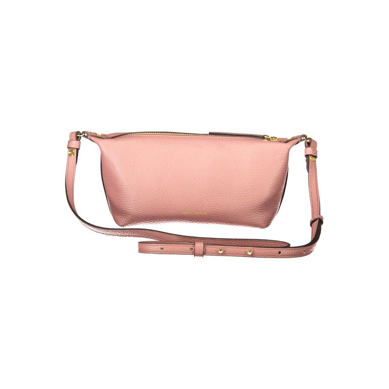 Sac à main en cuir rose Coccinelle