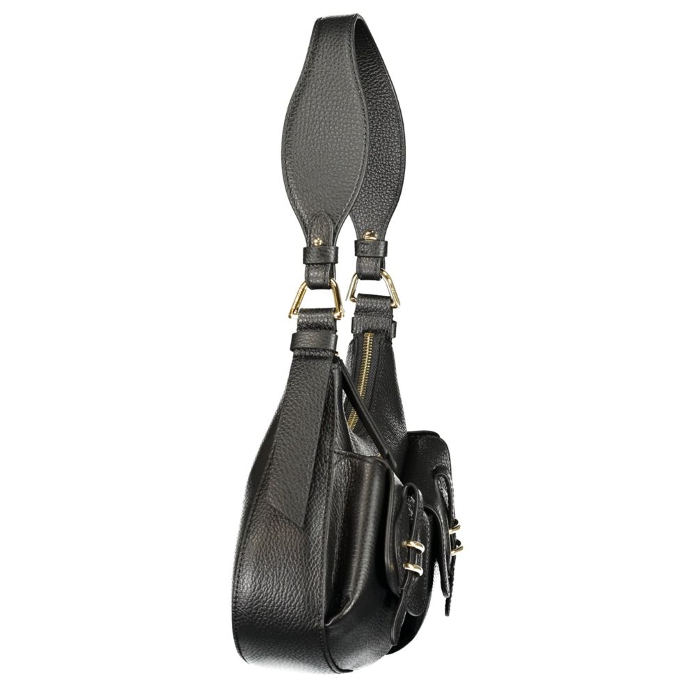 Sac à main en cuir noir Coccinelle