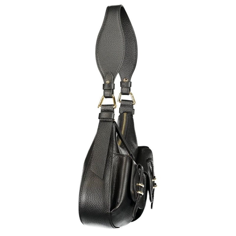 Sac à main en cuir noir Coccinelle