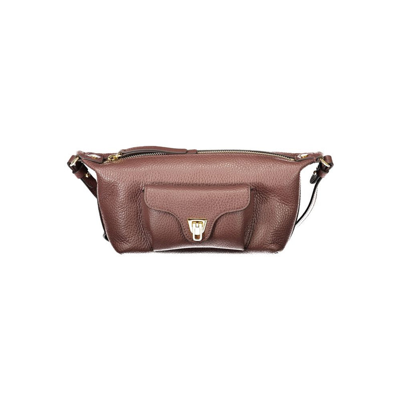 Sac à main en cuir marron Coccinelle