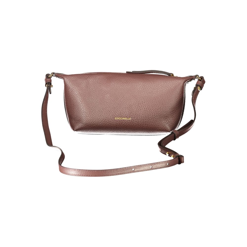 Sac à main en cuir marron Coccinelle