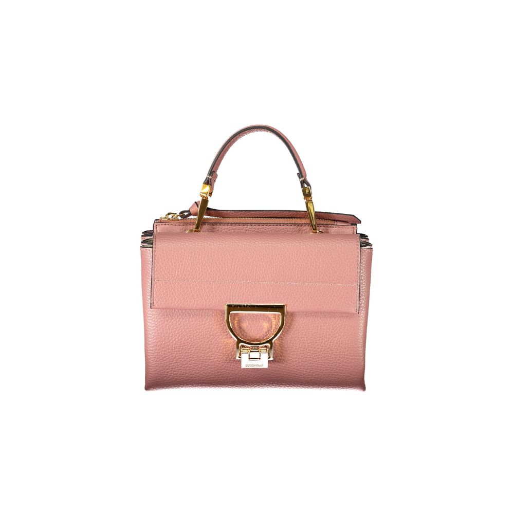 Sac à main en cuir rose Coccinelle