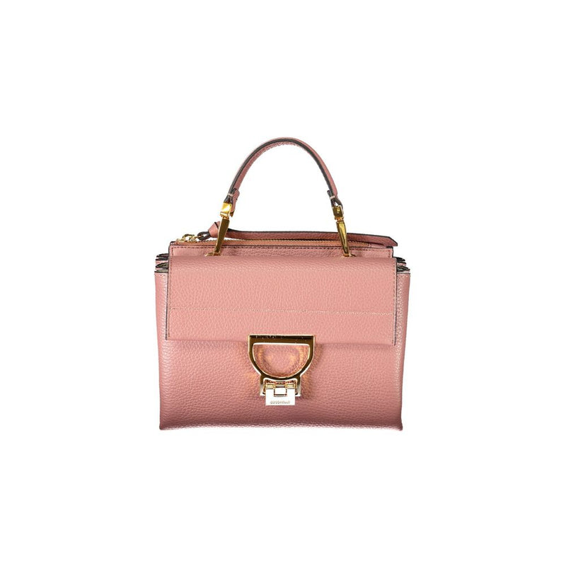 Sac à main en cuir rose Coccinelle
