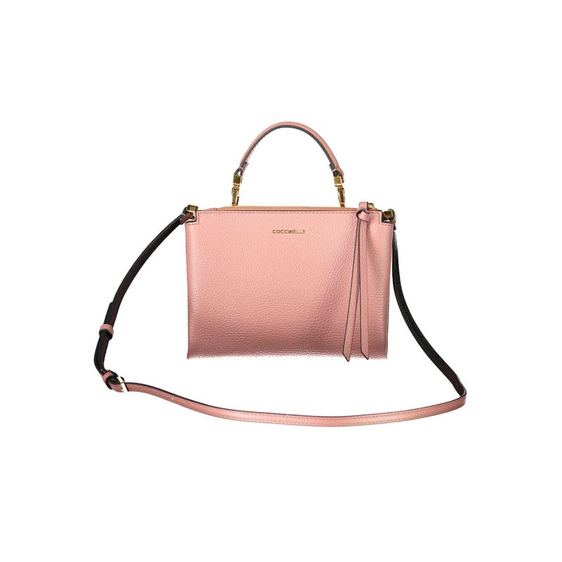 Sac à main en cuir rose Coccinelle