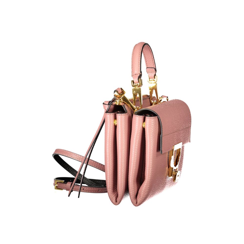 Sac à main en cuir rose Coccinelle