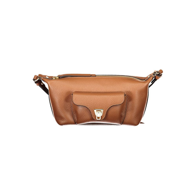 Sac à main en cuir marron Coccinelle