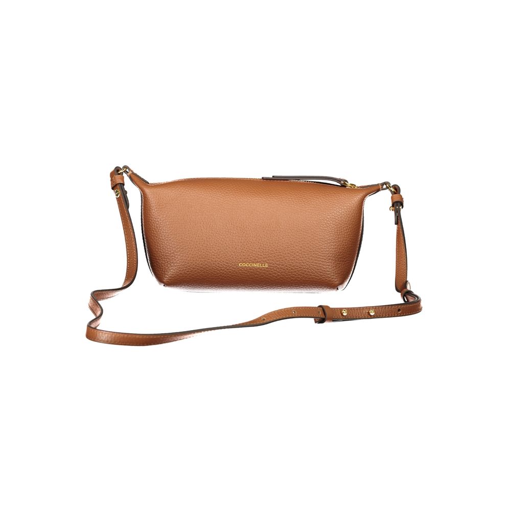 Sac à main en cuir marron Coccinelle