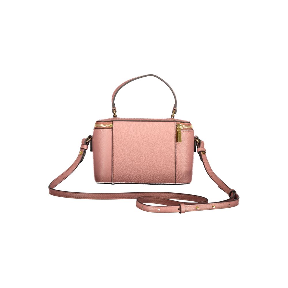 Sac à main en cuir rose Coccinelle