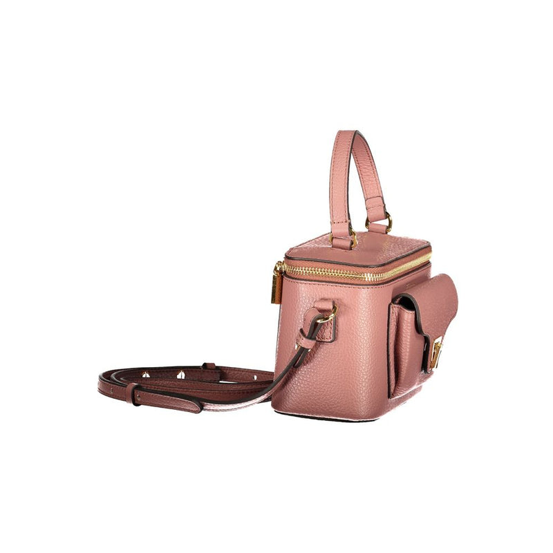 Sac à main en cuir rose Coccinelle