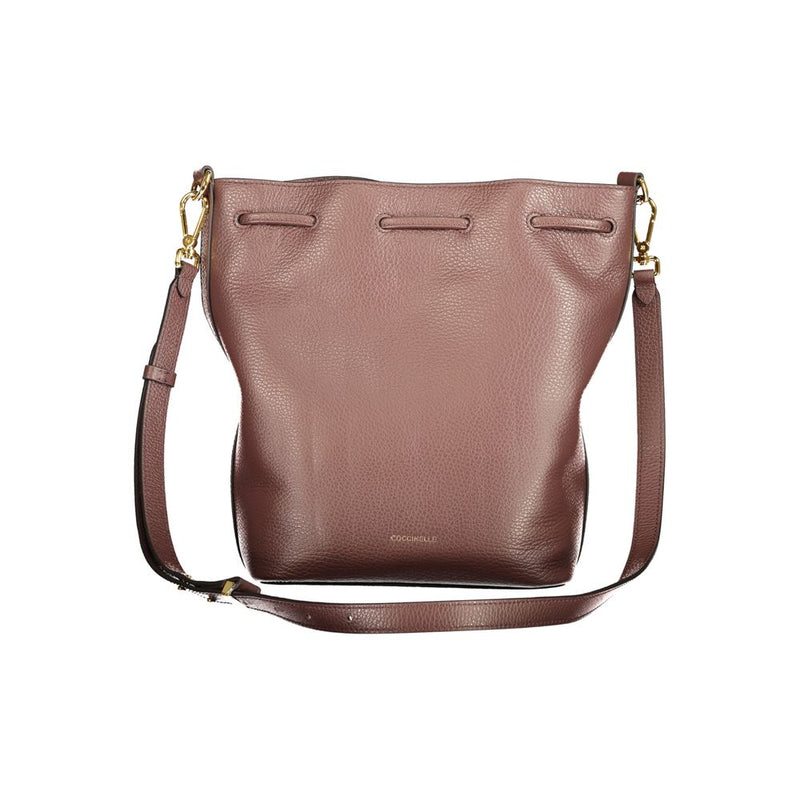 Sac à main en cuir marron Coccinelle