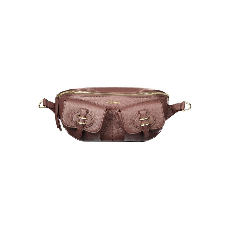 Sac à main en cuir marron Coccinelle