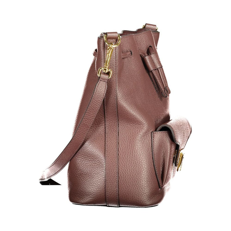 Sac à main en cuir marron Coccinelle