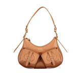 Sac à main en cuir marron Coccinelle
