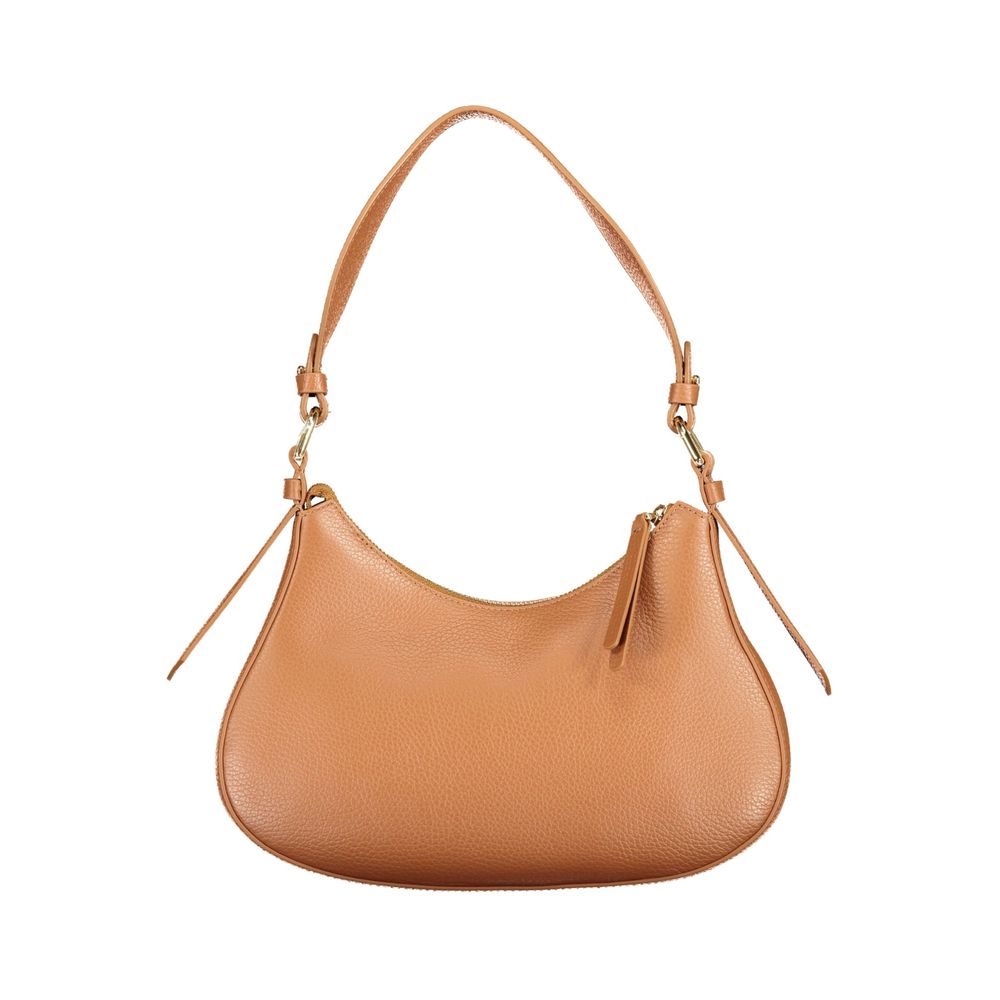 Sac à main en cuir marron Coccinelle