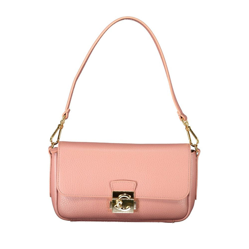 Sac à main en cuir rose Coccinelle