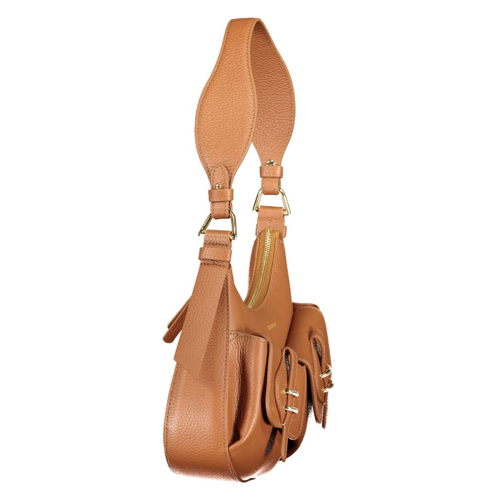 Sac à main en cuir marron Coccinelle