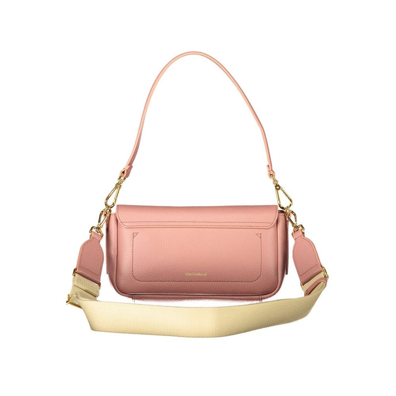 Sac à main en cuir rose Coccinelle
