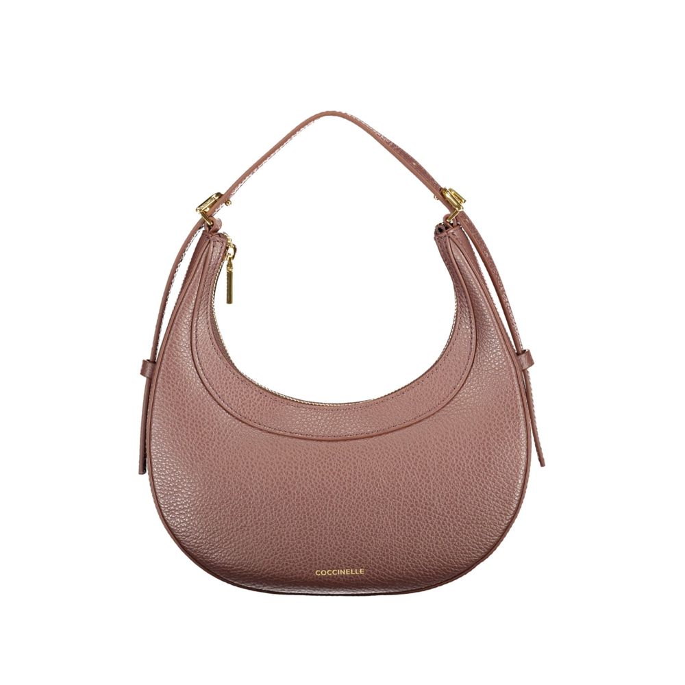Sac à main en cuir marron Coccinelle