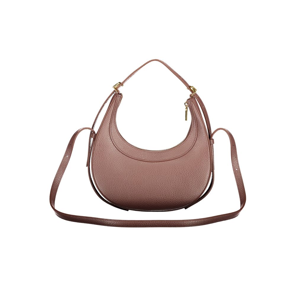 Sac à main en cuir marron Coccinelle