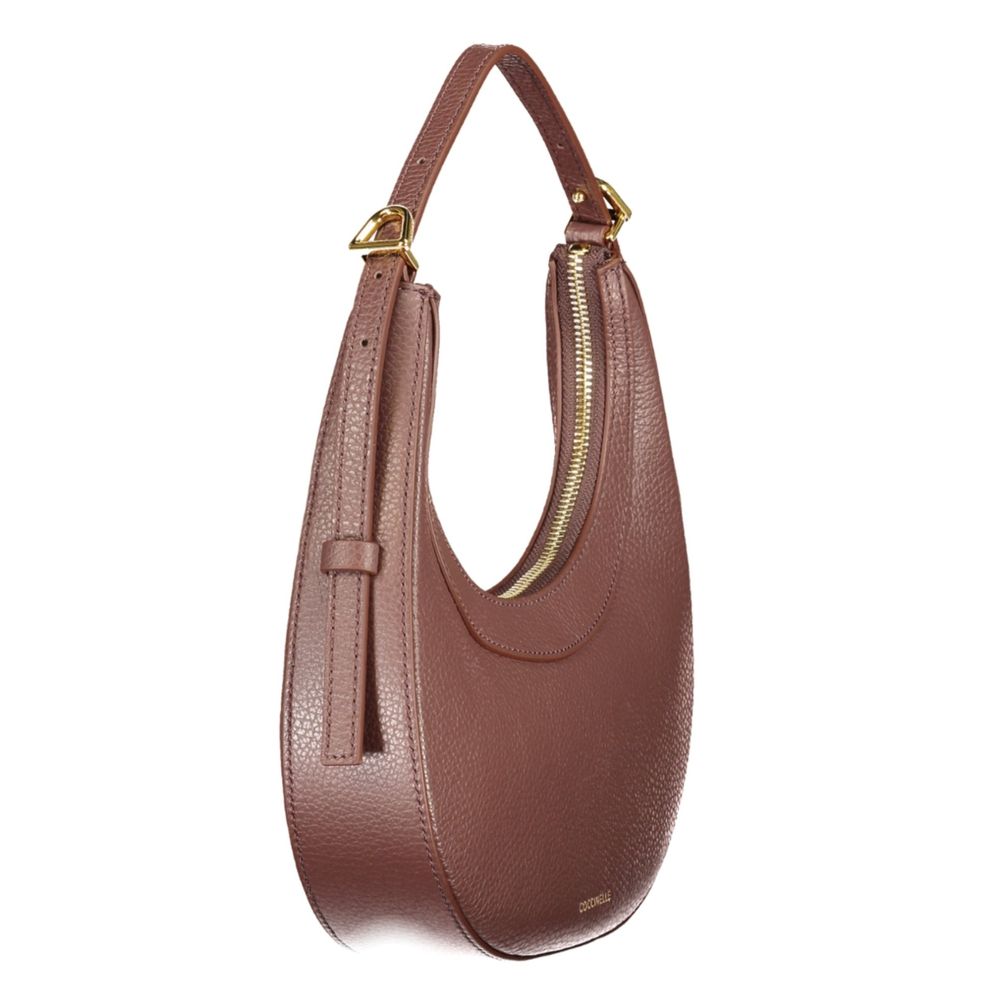 Sac à main en cuir marron Coccinelle