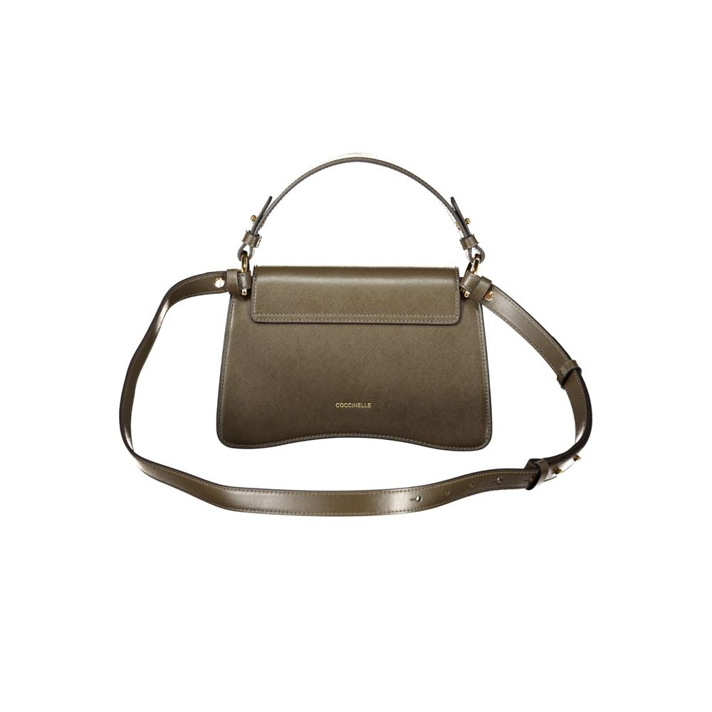 Sac à main en cuir marron Coccinelle