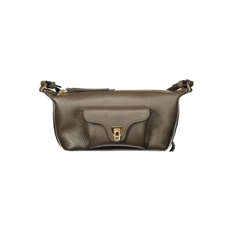 Sac à main en cuir marron Coccinelle