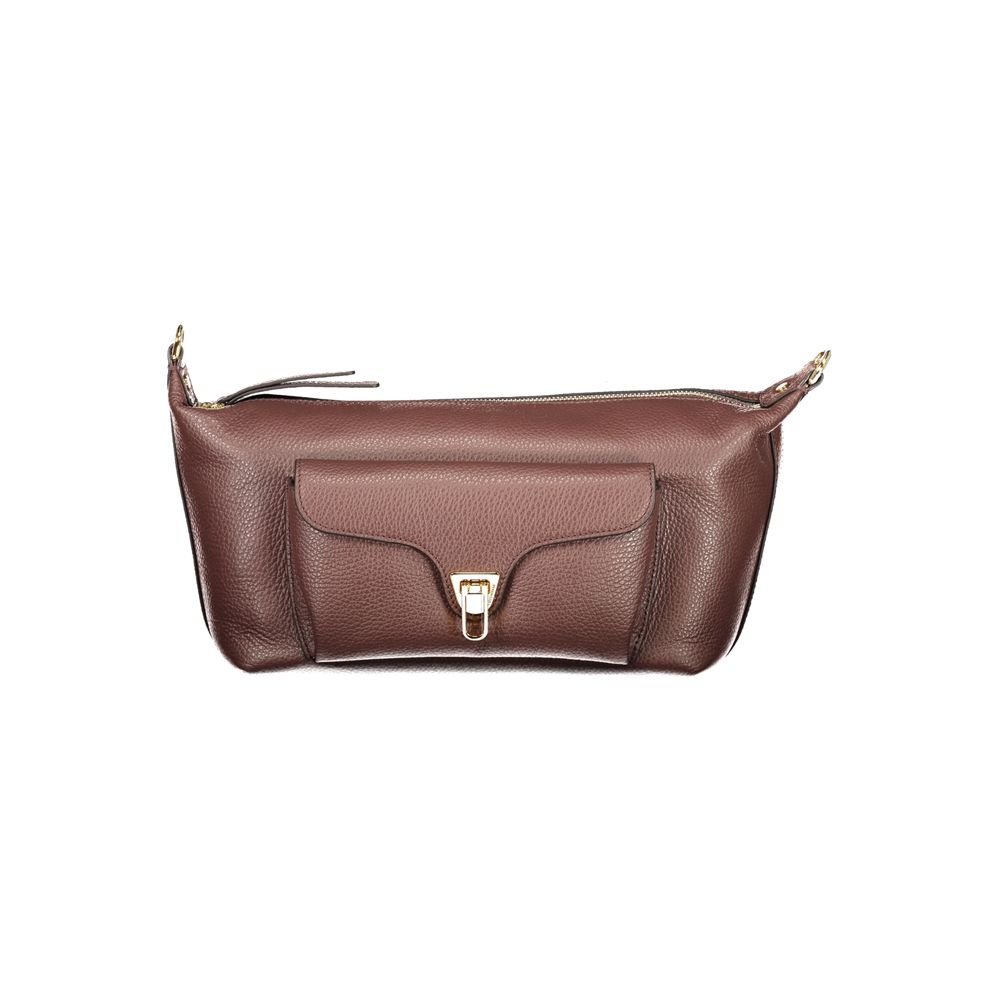 Sac à main en cuir marron Coccinelle