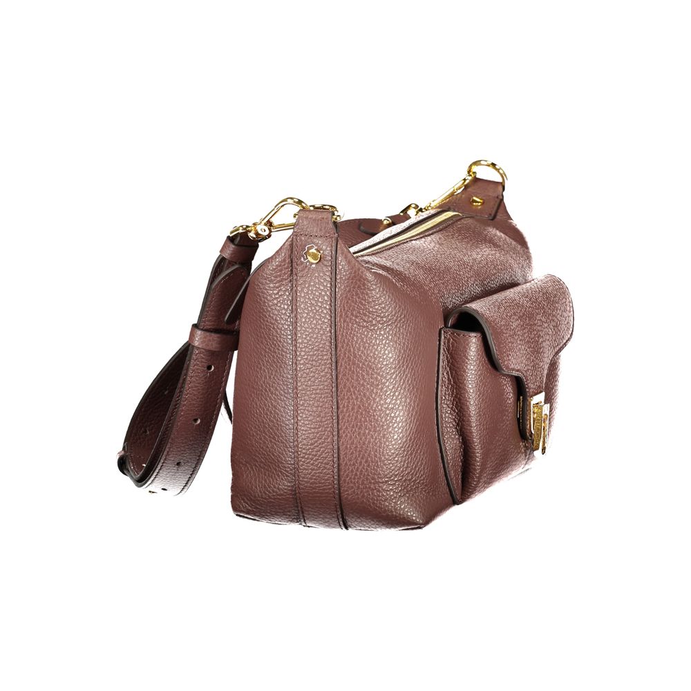 Sac à main en cuir marron Coccinelle
