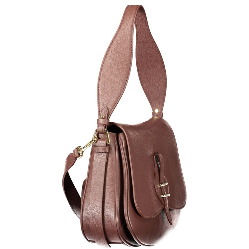 Sac à main en cuir marron Coccinelle