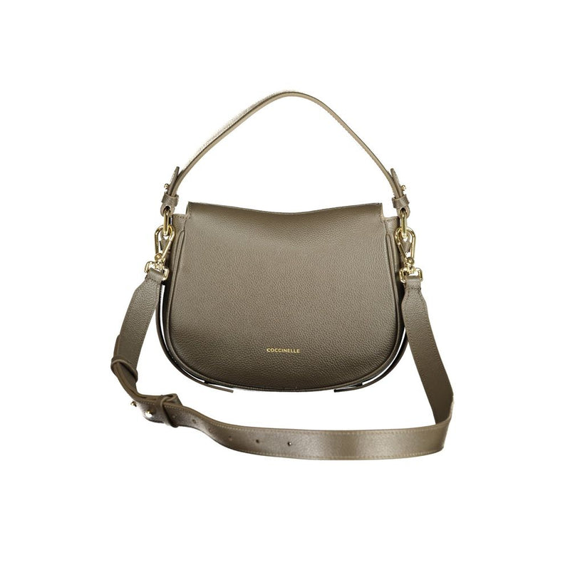 Sac à main en cuir marron Coccinelle