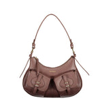 Sac à main en cuir marron Coccinelle