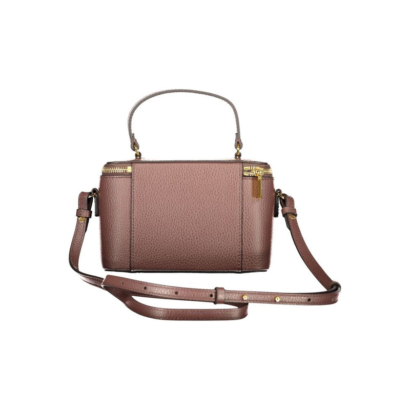 Sac à main en cuir marron Coccinelle