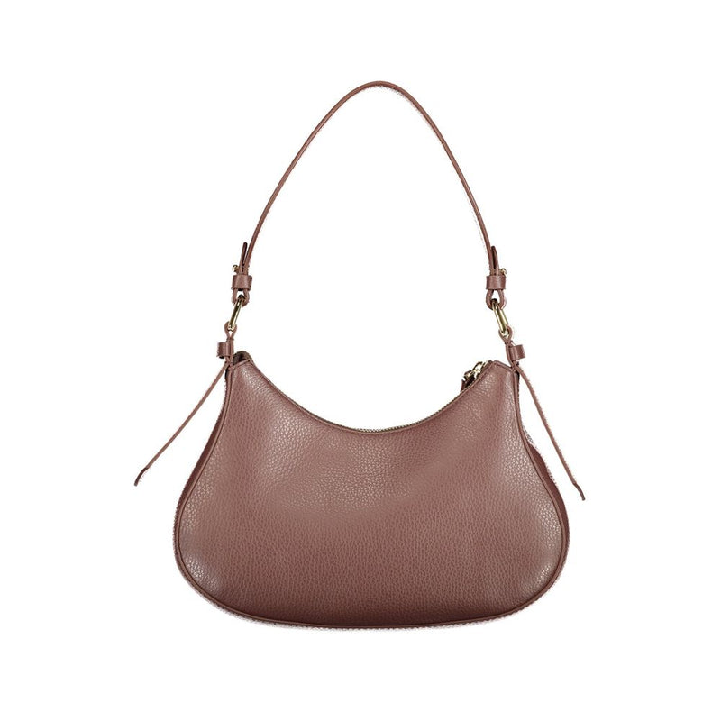 Sac à main en cuir marron Coccinelle