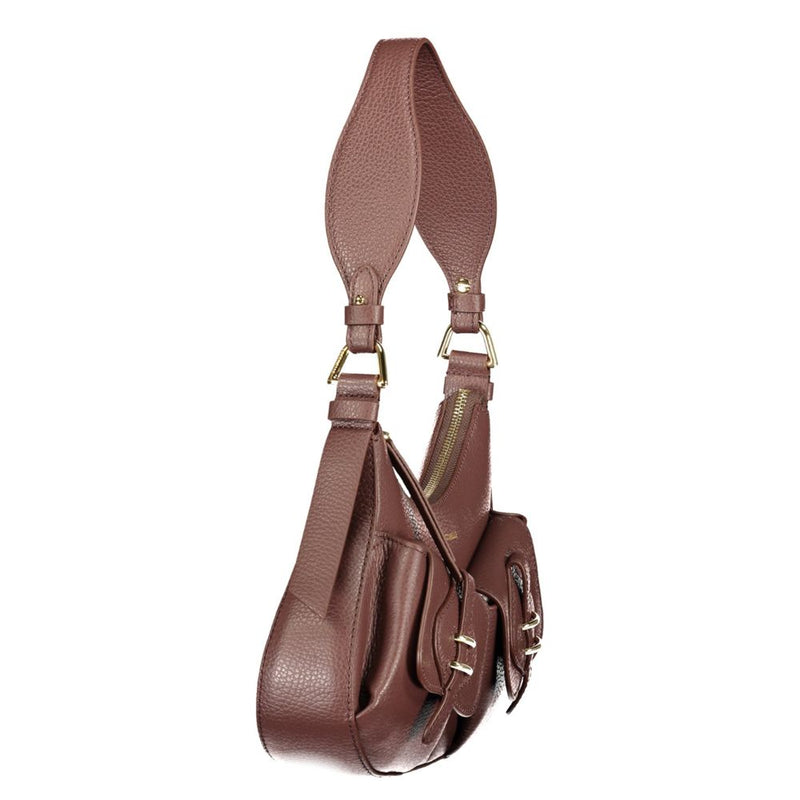 Sac à main en cuir marron Coccinelle