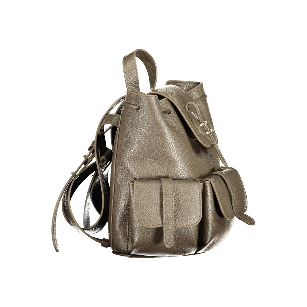 Sac à dos en cuir marron Coccinelle