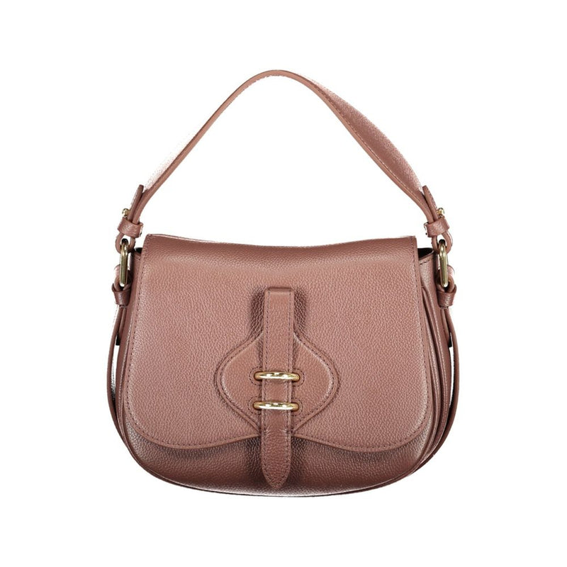 Sac à main en cuir marron Coccinelle