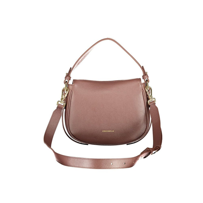 Sac à main en cuir marron Coccinelle